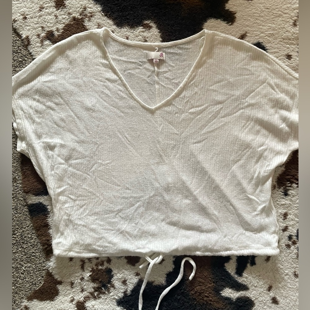 ⭐️2 for $5⭐️ white crop top XL